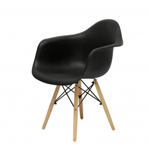 Кресло Barneo N-14 WoodMold Eames style черный