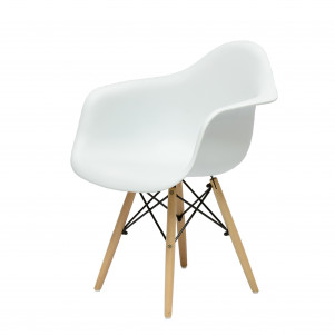 Кресло Barneo N-14 WoodMold Eames style белый