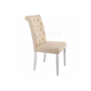 Стул деревянный Amelia white / fabric cream