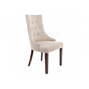 Стул деревянный Elegance dark walnut / fabric cream