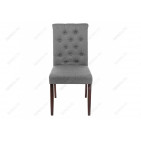 Стул деревянный Amelia dark walnut / fabric grey