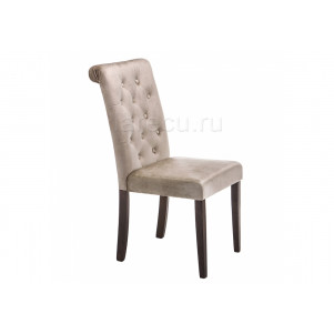 Стул деревянный Amelia dark walnut / fabric beige