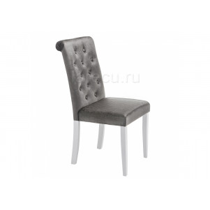 Стул деревянный Amelia white / fabric grey