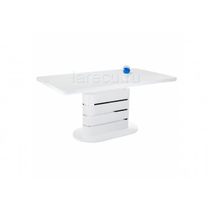 Стол стеклянный Plas 160 super white