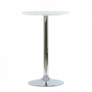 Стол Barneo T-111, MDF, H-87cm - круг диаметр 60см, RAL9003 белый