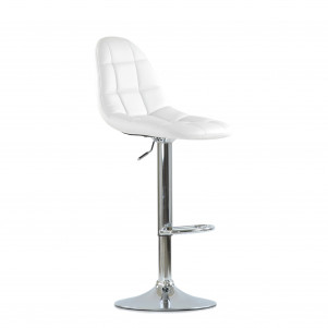 Барный стул Barneo N-96 Eames / Chrome - PU белая